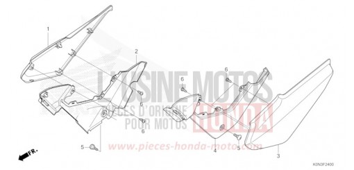 COUVERCLE LATERAL CBF125MER de 2024